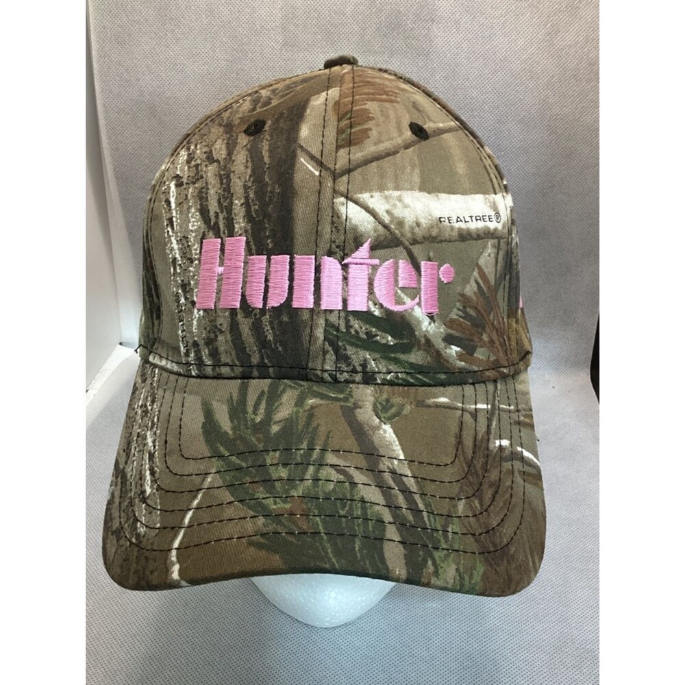 Realtree Camo Cap “Hunter” Pink Logo Adjustable Hunting Hat